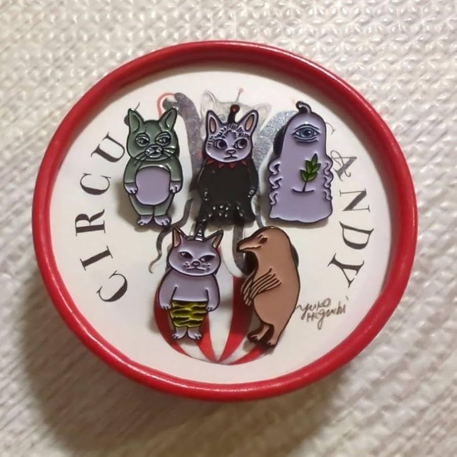 ヒグチユウコ展 CIRCUS サーカスキャンディー　ピンズ　４種 Amazon.co.jp: ヒグチユウコ サーカスキャンディー ピンズ 5点